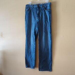 Izod straight-leg jeans in medium blue wash